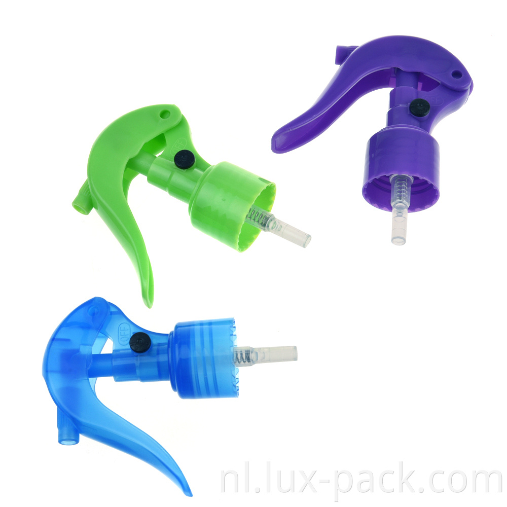 Handpomp groen plastic spuiter trigger tuin fles verschillende gekleurde trigger spuiter